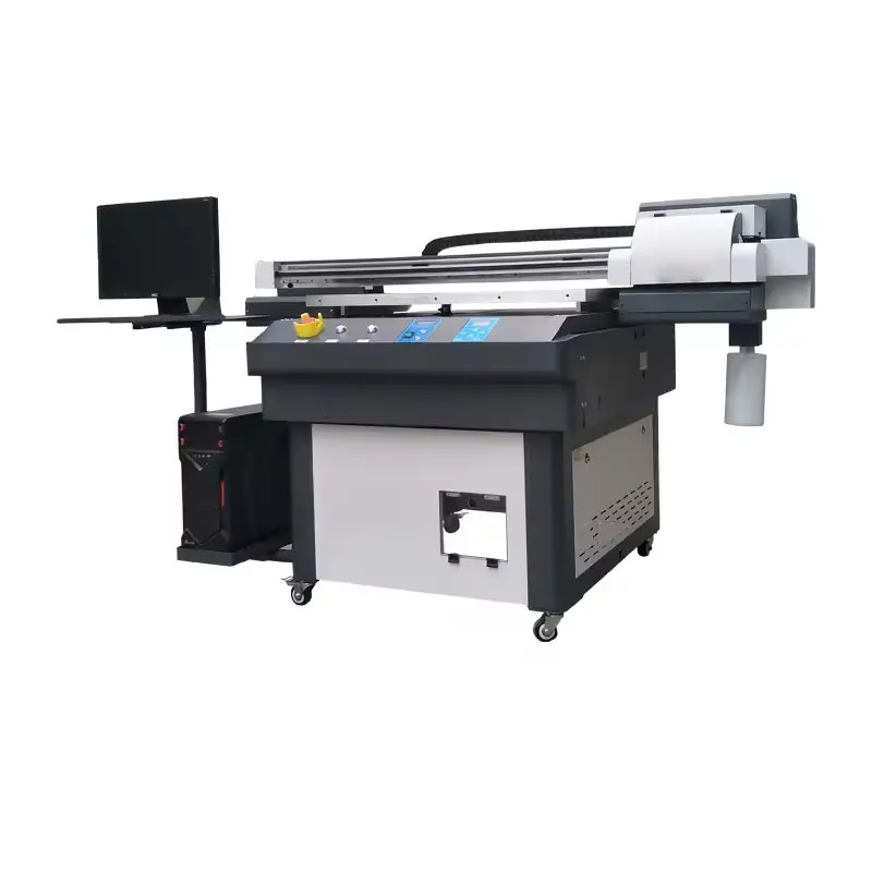 9060 Impressora a jato de tinta UV 6 cores Máquina de Impressão UV Impressora plana