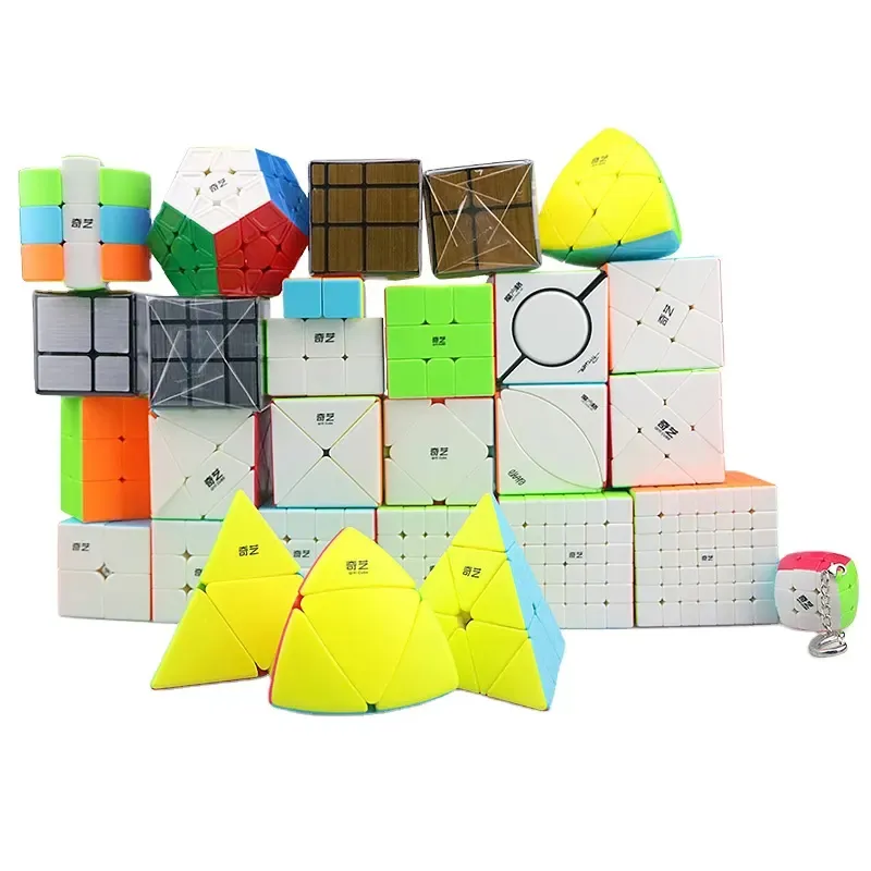 Amazon - Cubo mágico para brinquedos, chaveiro com espelho, cubo mágico para brinquedos, 3x3 2x2 4x4 5x5 6x6 piraminx, quadrado, quadrado, com 3x3 e 4x4