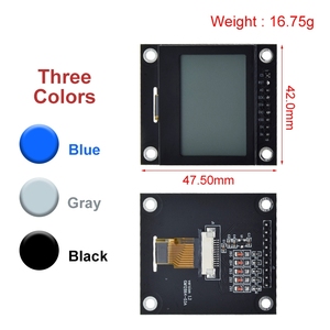 TZT 12864 schermo LCD Lcd12864-03A modulo porta seriale 12864 Dot Matrix SPI con telaio in ferro 12864 Mmodule per Arduino