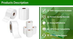 Glossy phun nhãn CuộN PLA/vật liệu vật nuôi 102*76 Mét 415 nhãn/cuộn cho colorworks tương thích độ bóng cao Máy in cung cấp - Product Image 4