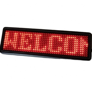 LED-Namensschild Tag Zeichen USB-Aufladbare Karte Bildschirm Programmierbar Digital-Pixel-Anzeigenlampe für Unternehmen Supermarkt Restaurant - Product Image 1