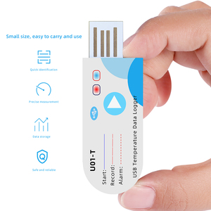Registrador de datos de humedad y temperatura USB, lectura rápida, Sensor de temperatura preciso