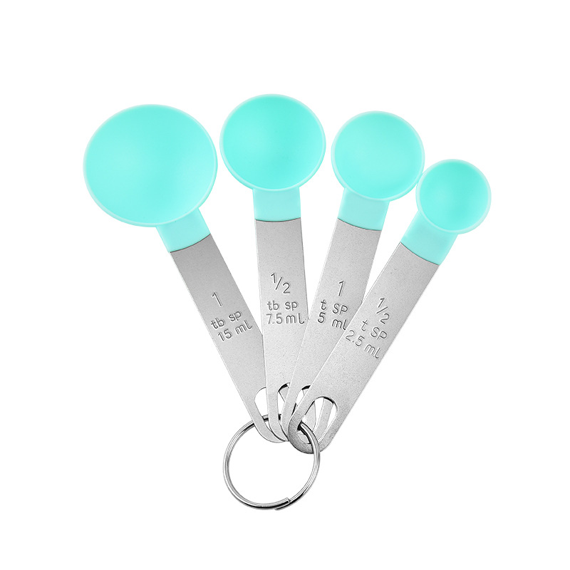 Mint green small 4-piece measuring spoon