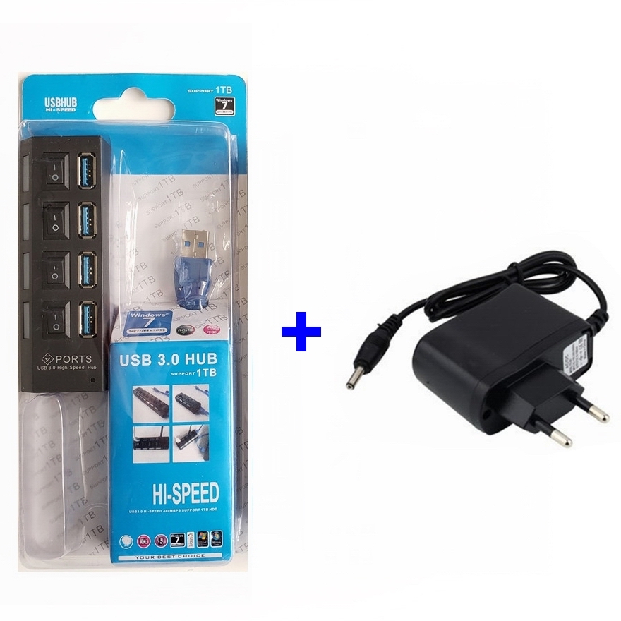 4 port Retail pack+power