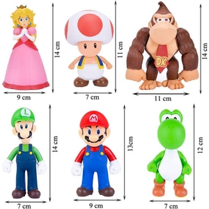 כוכב חדש הסיטונאי סופר מארי bros pvc דמות פעולה, koopa daisy yosho בובה פלסטיק צעצוע Mario צעצוע
