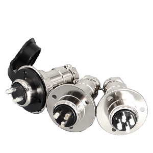 GX12 16 20 flanş montajı 3 delikli sabitleme havacılık konektörü tak ve soket 2/3/4/5/6/7/8/9/10/12/14pin dairesel konnektörler - Product Image 3
