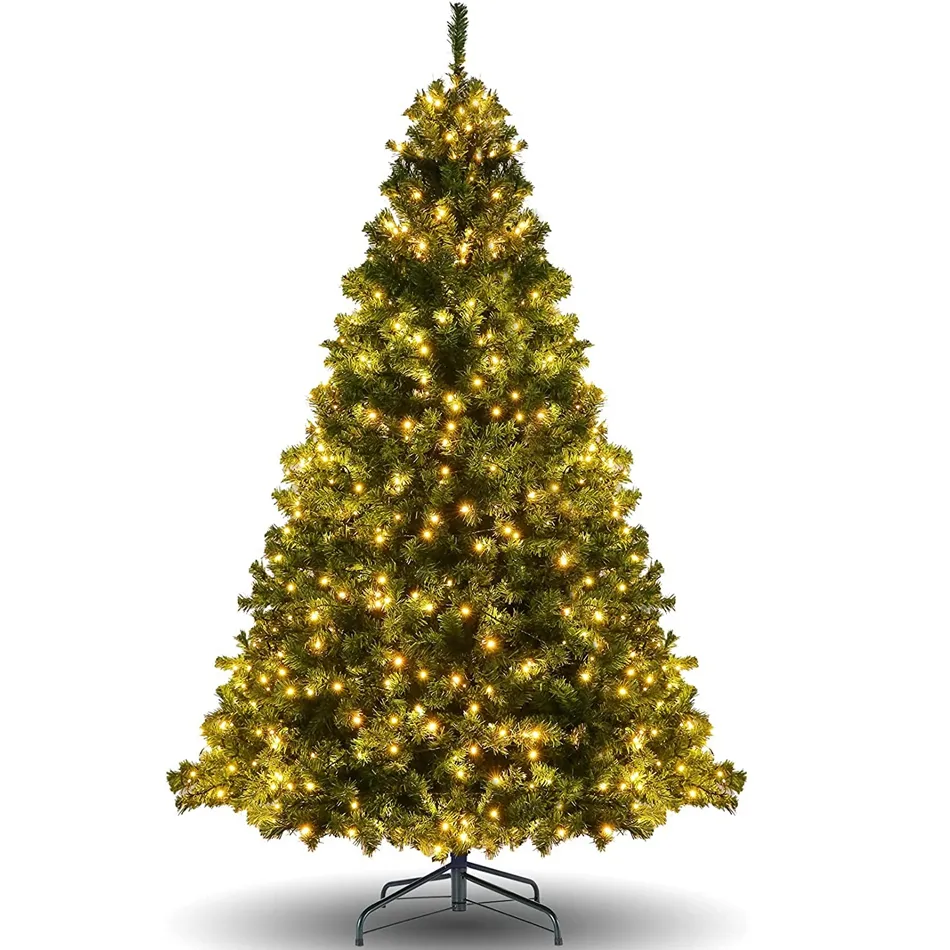 Decoración del árbol de Navidad para Feliz Navidad 180 Cm LED Árbol de Navidad de PVC denso plegable preiluminado
