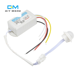 Interruptor infrarrojo de 110v y 220v para iluminación del hogar, Sensor de movimiento y tiempo de retardo, sensible al LED, para lámpara nocturna - Product Image 3