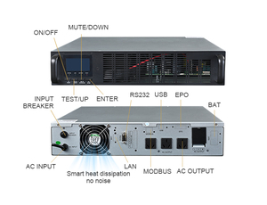 Battery Backup Power <strong>Online</strong> UPS <strong>1KVA</strong> Power Supply 208V 220V Voltage <strong>Output</strong> China UPS Systems for Home - Product Image 5