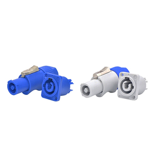 定制四核4针彩色xlr音频插头音频连接器，带圆形蓝色 - Product Image 6