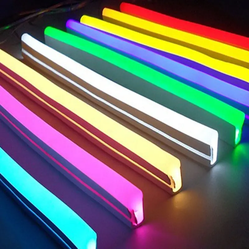 تصميم جديد سيليكون أنبوب نيون مصباح ليد RGB نيون فليكس النيون علامات