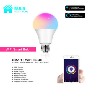 Smart Home <strong>Lights</strong> APP Control Dimmable Multicolored Color Changing Rgbw E27 Smart LED <strong>Light</strong> Bulbs - Product Image 5