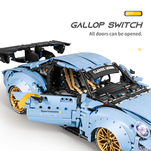 1/10 RC Drift Supercar 1887 adet 2.4G APP modu kök DIY uzaktan kumanda spor araç yapı taşı Model setleri kitleri - Product Image 6