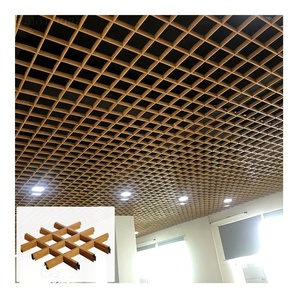 Interior Decor Metal Aluminium <strong>Grid</strong> <strong>Ceiling</strong> Panel Open Cell Slat Grille <strong>Ceiling</strong> <strong>Tiles</strong> Hotel Shop Hall Mall False <strong>Ceiling</strong> Design - Product Image 3