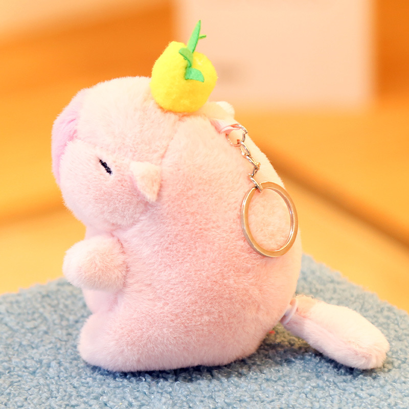 Peluche ananas à queue remuant - rose 12cm - comme indiqué dans la couleur