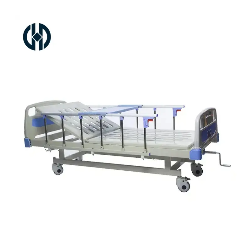 ISO CE onaylı Hebei çift krank iyi fiyat manuel tıbbi hastane yatakları