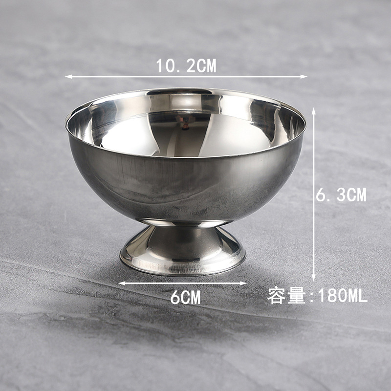 Coupe à glace courte 200 ml - Argent