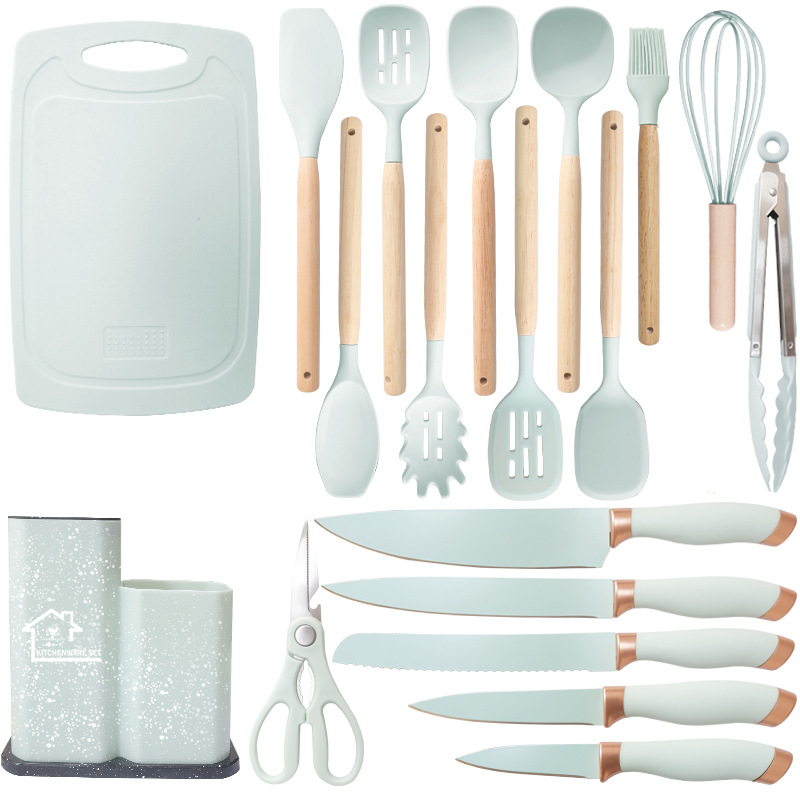 #17-19pcs set-light green