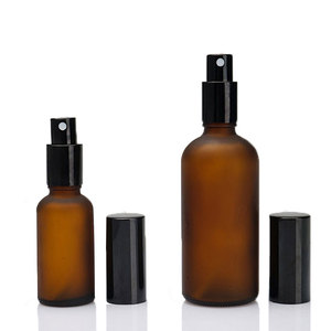 Frost Amber <strong>10ml</strong> <strong>20ml</strong> <strong>30ml</strong> 50ml 100ml Glass <strong>Empty</strong> Essential Oil <strong>Bottle</strong> Spray with Fine Mist Spray - Product Image 1