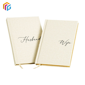 Diario personalizzato con pagine a linguetta quaderno con copertina rigida in lino rilegatura per cucire pianificatore vuoto con fascia elastica a nastro - Product Image 1