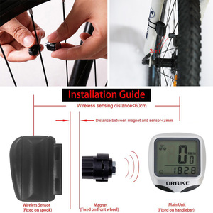 DRBIKE有線自転車スピードメーターと走行距離計防水サイクルバイクコンピューター、LCDディスプレイ付きデジタルストップウォッチ - Product Image 6