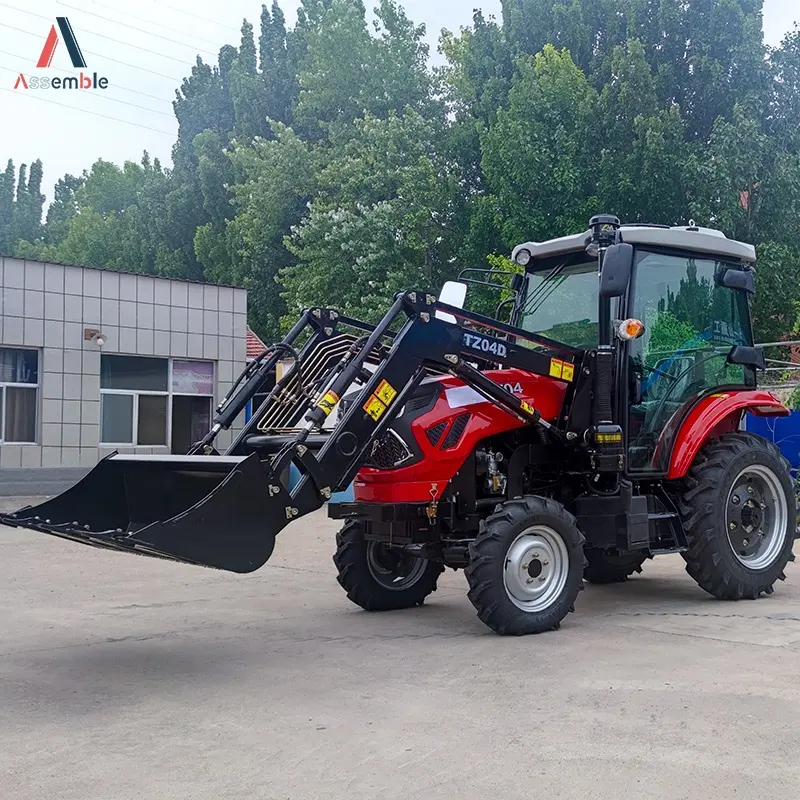 China agricultura tractor 4x4 50hp sombrilla motor diesel TRAKTOR agricola sistema hidráulico
