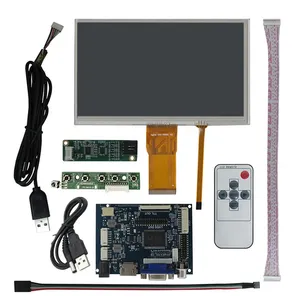 Schermo LCD da 7 pollici 1024*600 schermo compatibile con HDMI VGA AV scheda di controllo digitalizzatore Touchscreen per Monitor Raspberry Pi - Product Image 1