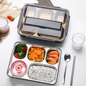 <strong>5</strong> Partition Bento 3Layer <strong>Food</strong> Storage Container <strong>5</strong> Compartment Disposable Lunch <strong>Box</strong> - Product Image 2