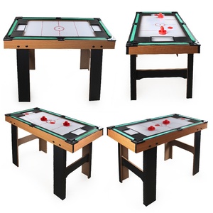 Mesa grande multifuncional Cuatro en Uno para interior, mesa de billar deportiva para niños, fútbol, billar hecho de patas de madera - Product Image 4