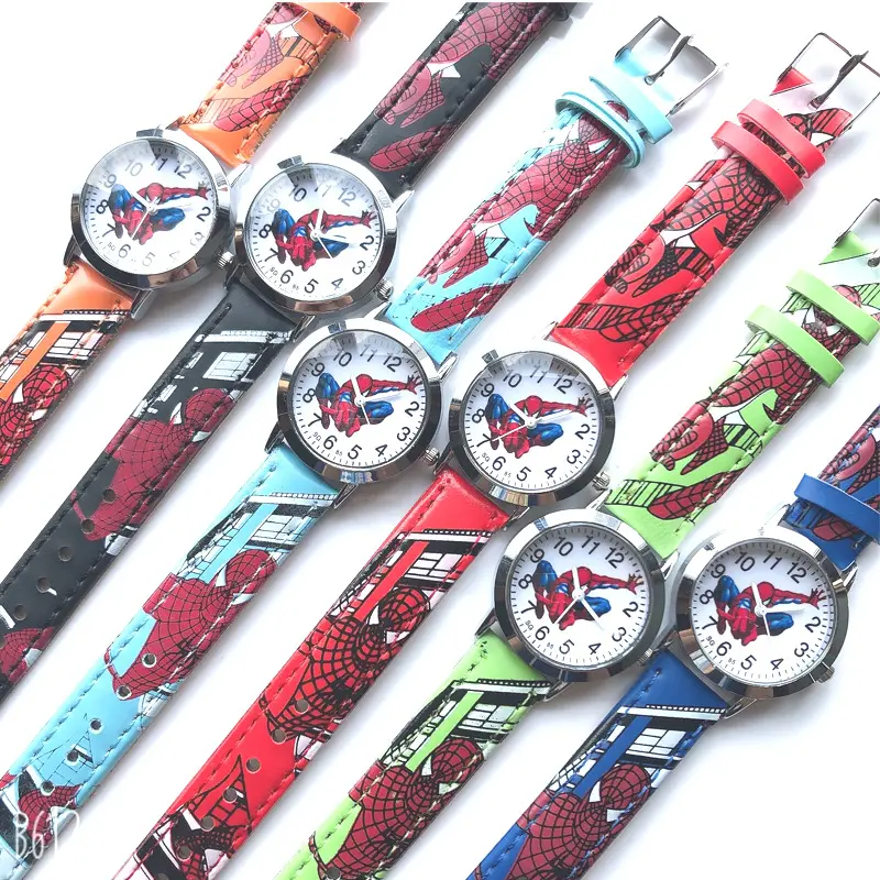 CW230712-2 Cartoon belt Kids Watch Boy scuola elementare Spider-Man orologio al quarzo orologio regalo