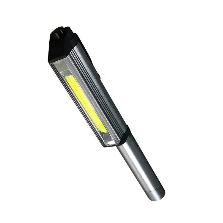 Hot Koop Aluminium Aaa Batterijen Werk Licht Beste Penlight Met Magneet Clip Penlight Fakkel Cob Zaklamp