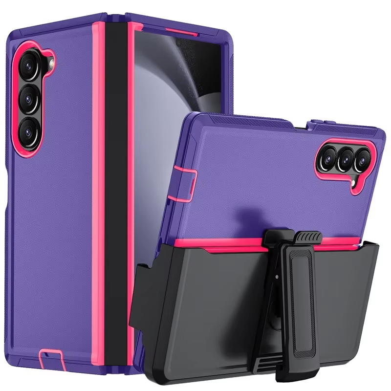 6 morado + rojo con clip