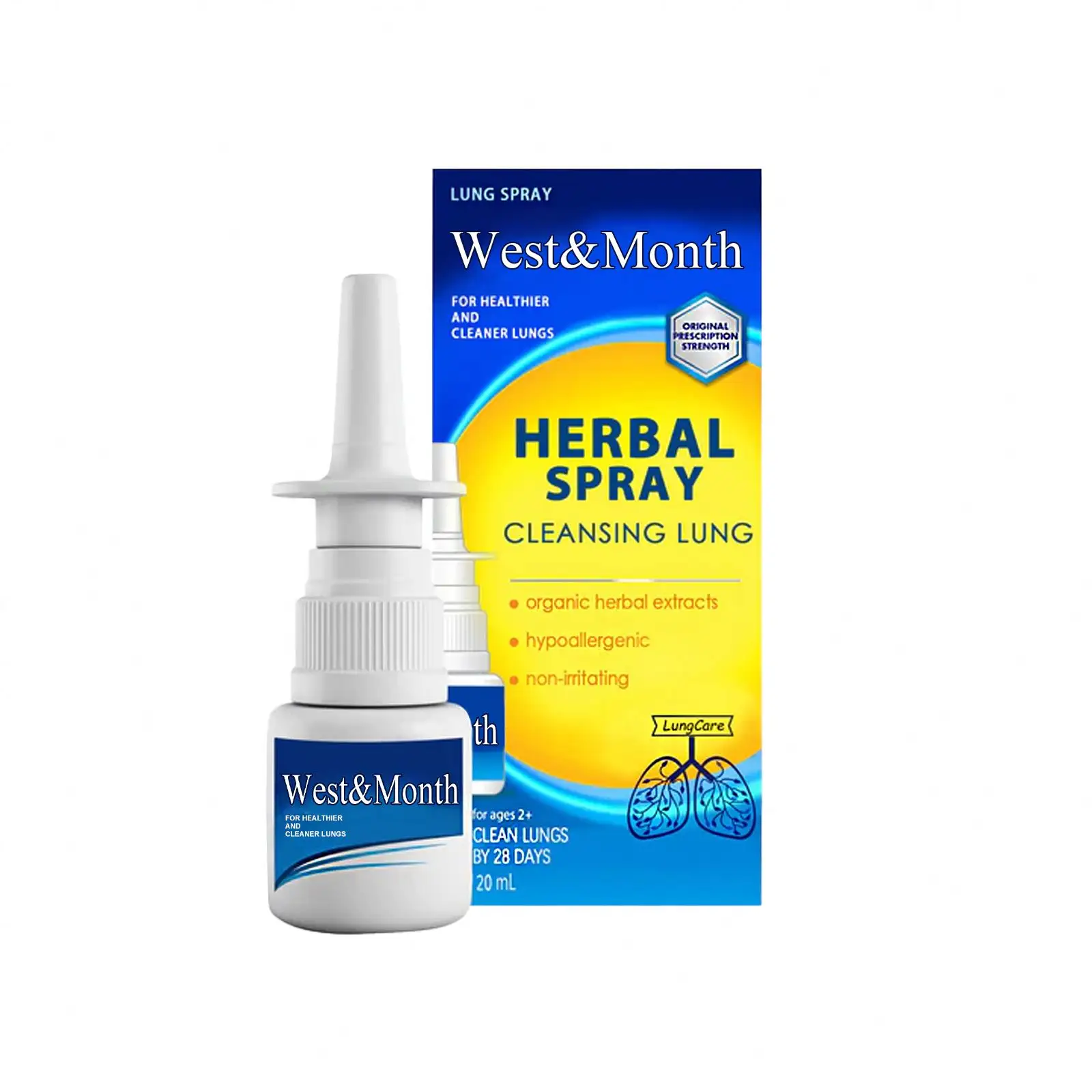 Wholesale Organic Herbal Spray Cleansing Lung Detox Repair Nasal Snore Spray Nose Congestion Anti Itching Sinusitis Afrin Spray
