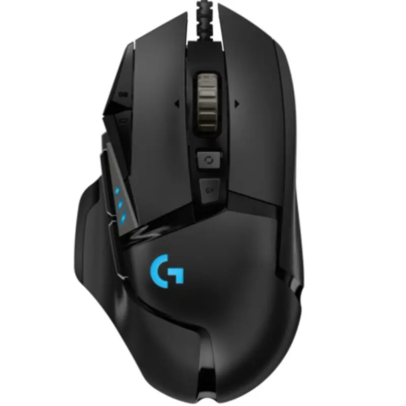 로지텍 G502 히어로 25000DPI 유선 게임용 마우스 G502X G502 무선 로지텍 마우스 오리지널 블랙 12 방수 1 조각 USB Ce