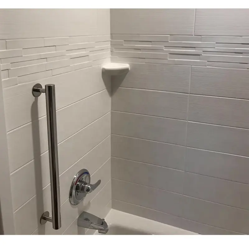 Panneaux muraux de douche Salle de bains Marbre de culture imperméable Produit de douche Marbre coulé