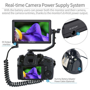 FEELWORLD S55 5.5 Inch IPS on Camera Field DSLR Monitor Focus Assist 1280x720 Support 4K HD-MI Input DC Output Include Tilt Arm - Product Image 4