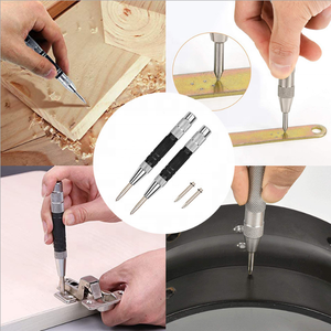 Super <strong>Strong</strong> Automatic Center Punch Black Steel Spring Loaded Center <strong>Hole</strong> Punch with Adjustable Tension Hand Tool for Metal or - Product Image 3