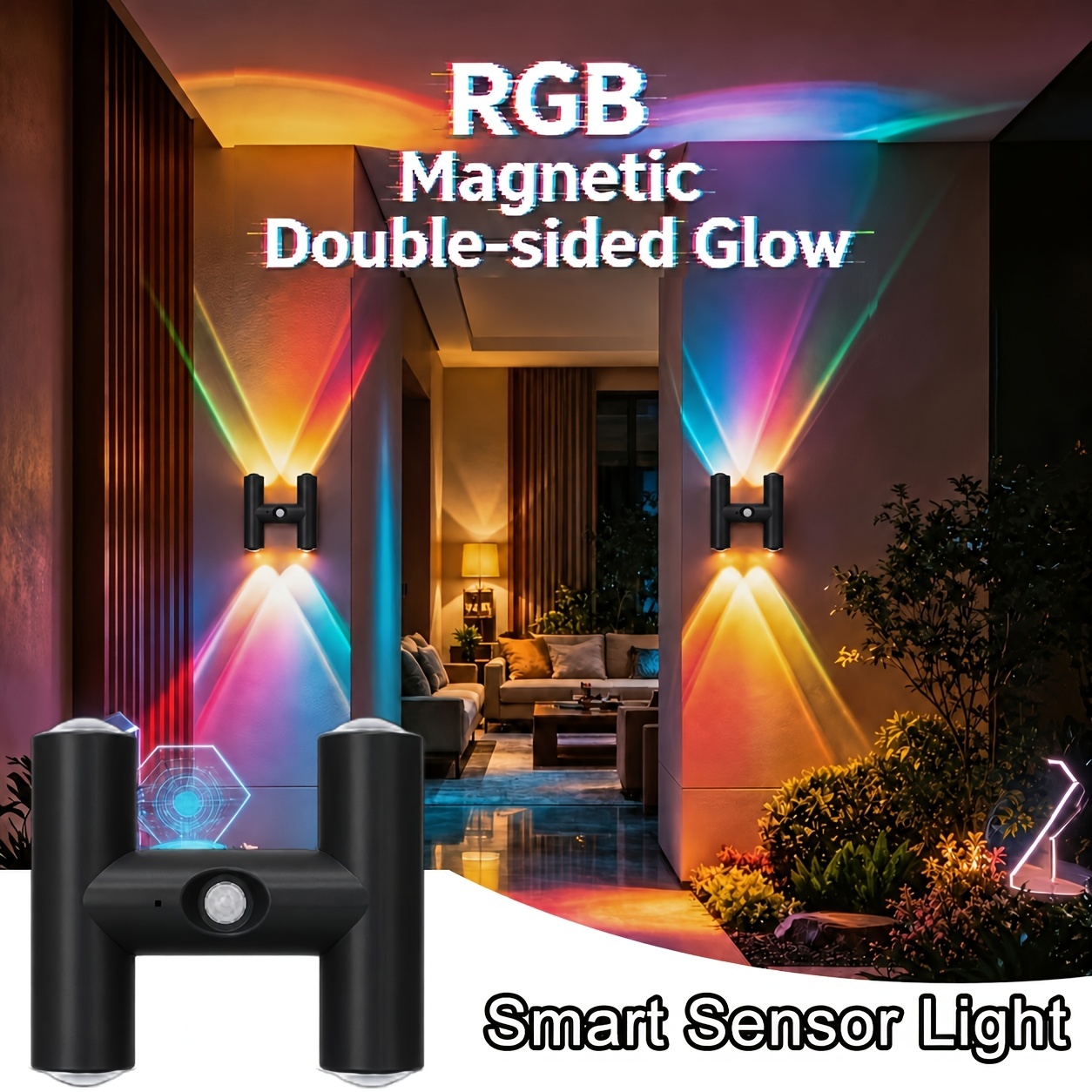 Black Multicolored light