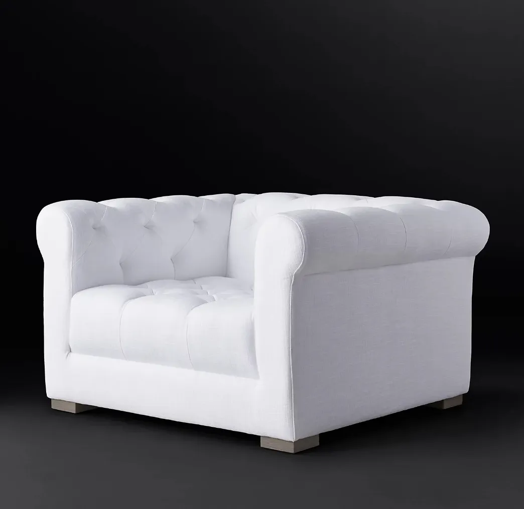 Sassanid sang trọng trong nhà đồ nội thất phòng hiện đại Italia Mỹ thiết kế chesterfield chần Sofa ghế nhà máy cung cấp