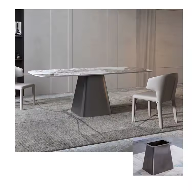 Mesa en forma de T de barril cuadrado de 931.