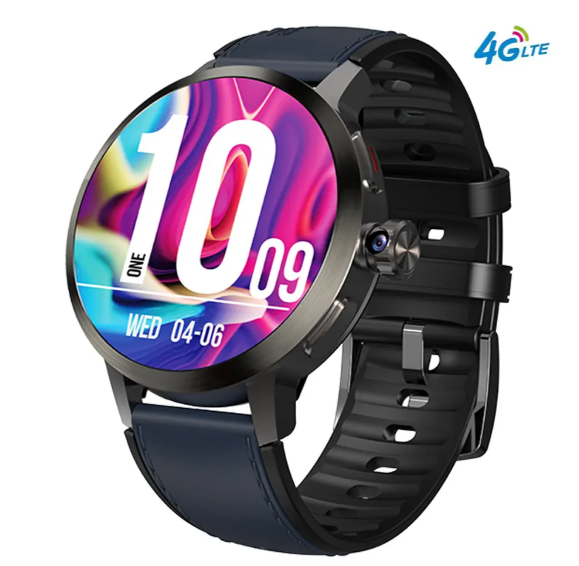 Black frame +Blueblack Silicone Strap