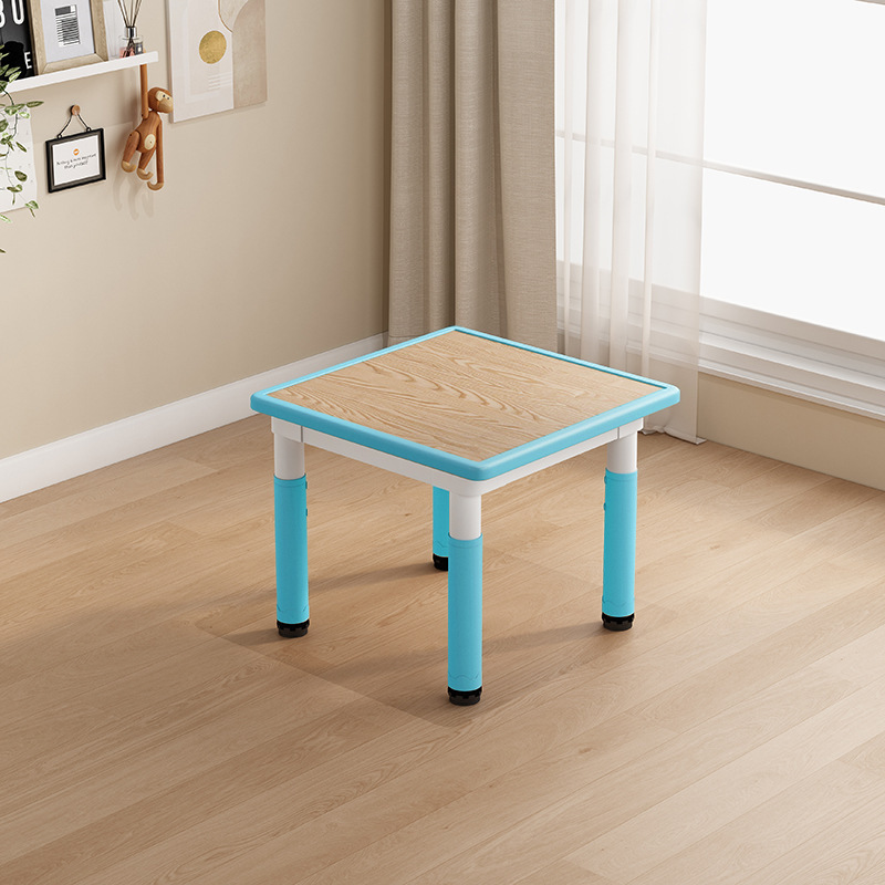 Bureau en bois bleu ciel+