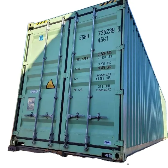 حاويات شحن مستعملة 20GP 40HQ 45FT حاوية مستعملة 20ft 40ft hc تستخدم للتصدير عن طريق البحر إلى أفريقيا وأمريكا الجنوبية