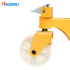 Haizhili <strong>Loading</strong> and <strong>Unloading</strong> 2000kg 2t Capacity Hand Forklift 1.6m Lift Height Hydraulic Manual Stacker with Adjustable Forks - Product Image 4