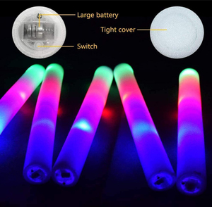 18 Inch 3 Modes LED Foam Sticks DJ Flashing Glow Stick Light up <strong>Cheering</strong> for <strong>Concert</strong> <strong>Cheering</strong> Batons Party Led Foam Baton - Product Image 4