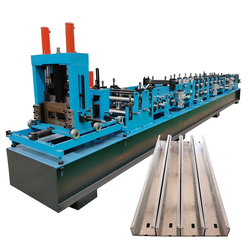 Heavy Duty Automatic Galvanized Keel Roll Forming Machine Light Gauge C/Z Purlin Section Cold Steel Framing Machine