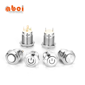 120 220 volt ip65 ip68 metal basmalı anahtar manufacturers üreticileri tedarik mikro push tact sıfırlama anahtarı push button - Product Image 5