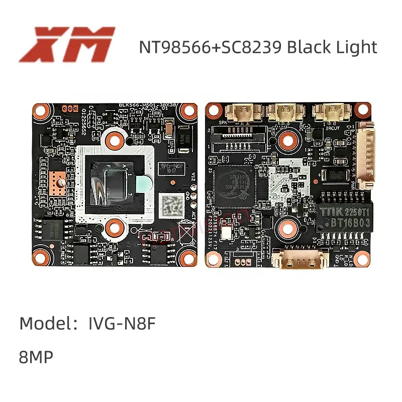 Módulo de câmera IPC XM 8MP 4K N8F placa inteligente de CCTV Icsee visão noturna CCTV câmera IP PWB detecção de humanóides luz preta