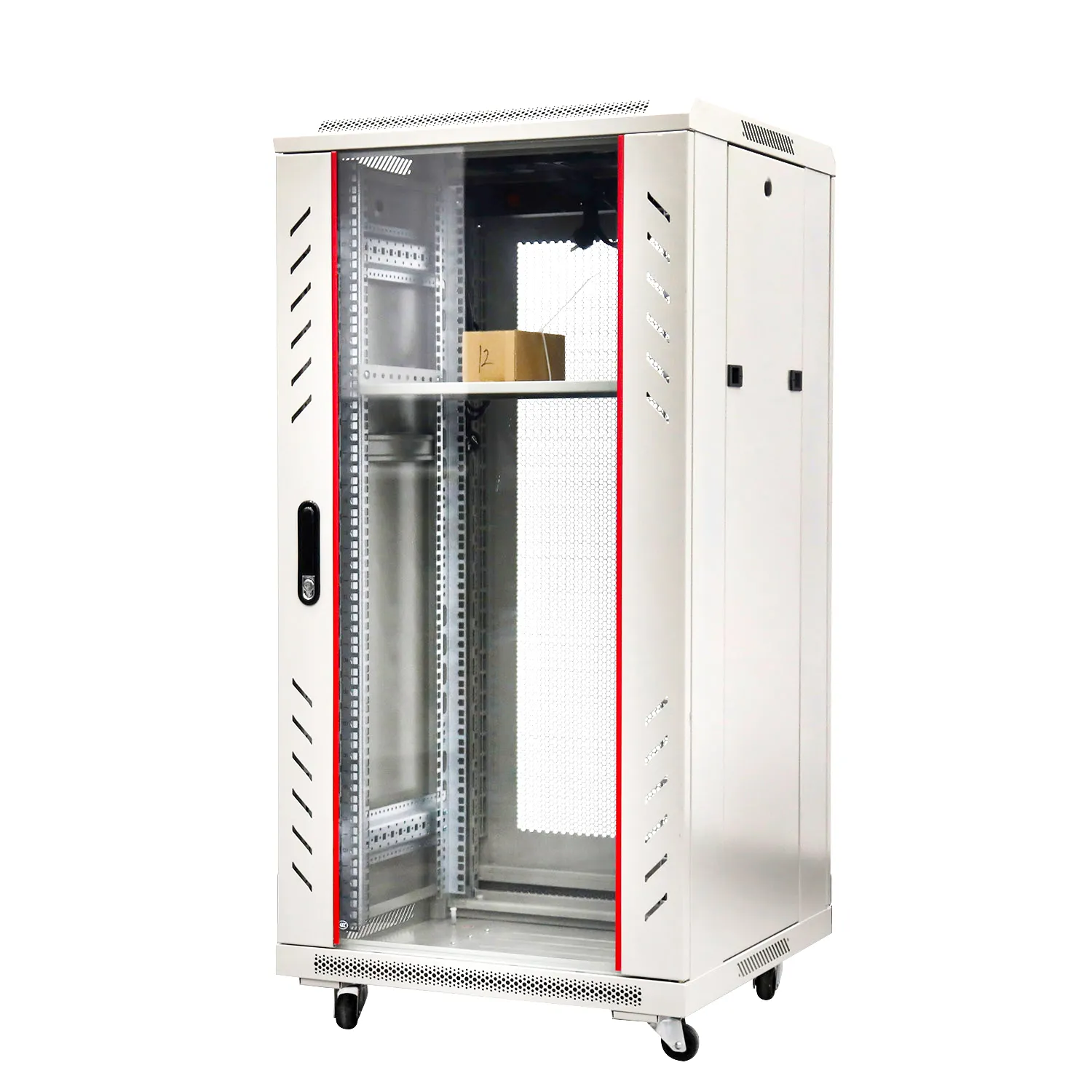 Rack de serveur 18u 22u 27u 32u 37u 42u 47u Armoire réseau 19 pouces Armoire standard épaissie en acier à froid SPCC