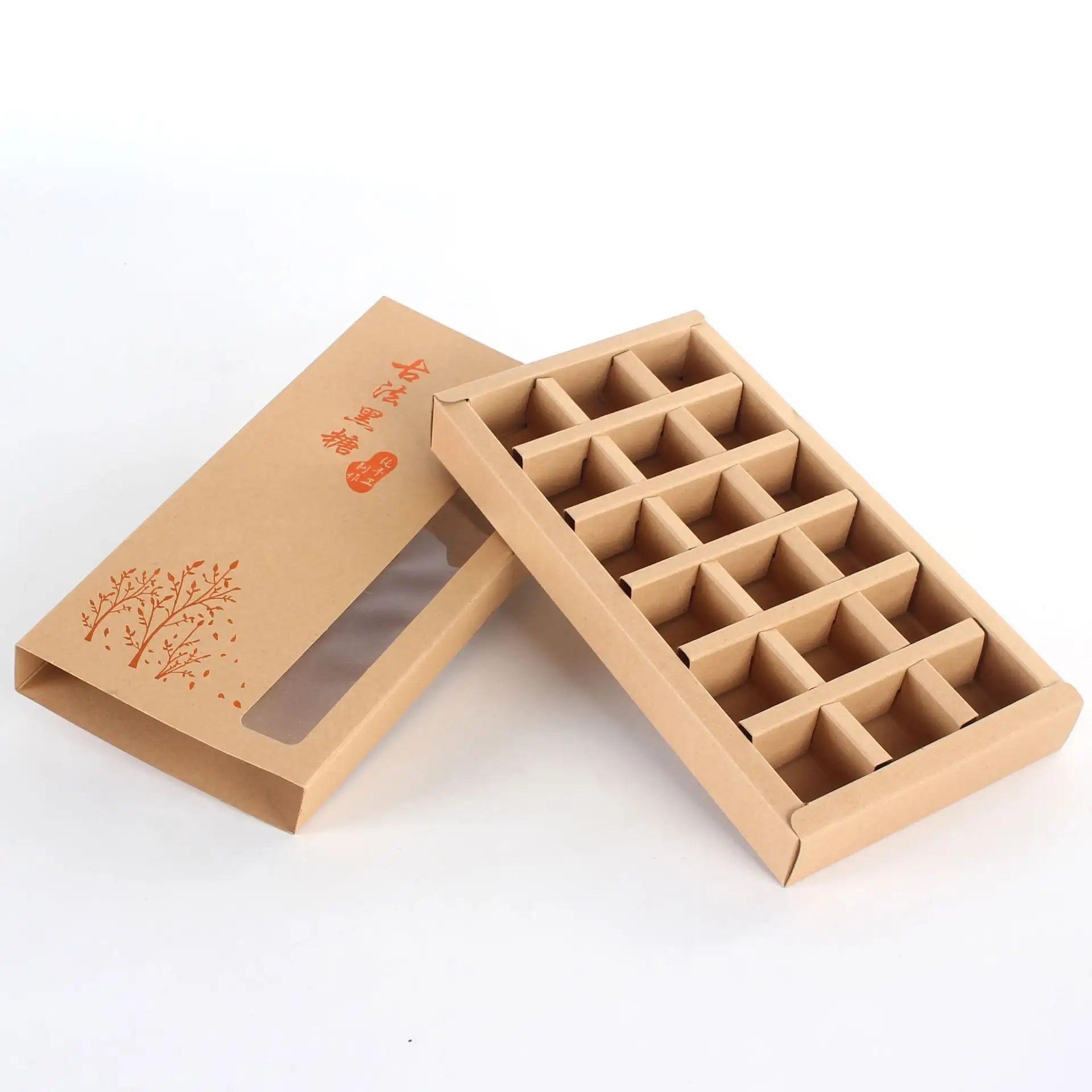 Customize ancient Chinese tea gift packaging box recyclable gold stamping pull out kraft paper tea ball gift box for sale